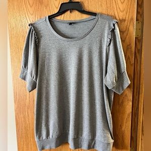 Torrid Sweatshirt w/Eyelet Trim Shoulder Detail  (sz 4)